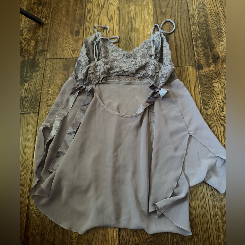 Victoria's Secret Lace Sheer Babydoll Chemise Slip Lingerie - Picture 3 of 6